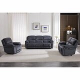 Belagio Grey Fabric Power Recliner 3 Seater Sofa