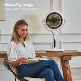 Aircraft LUME Ultra Quiet 2 in 1 Air Circulator Fan,  reading a book