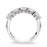 2.00ctw Round Brilliant Cut 5 Stone Diamond Ring, Platinum
