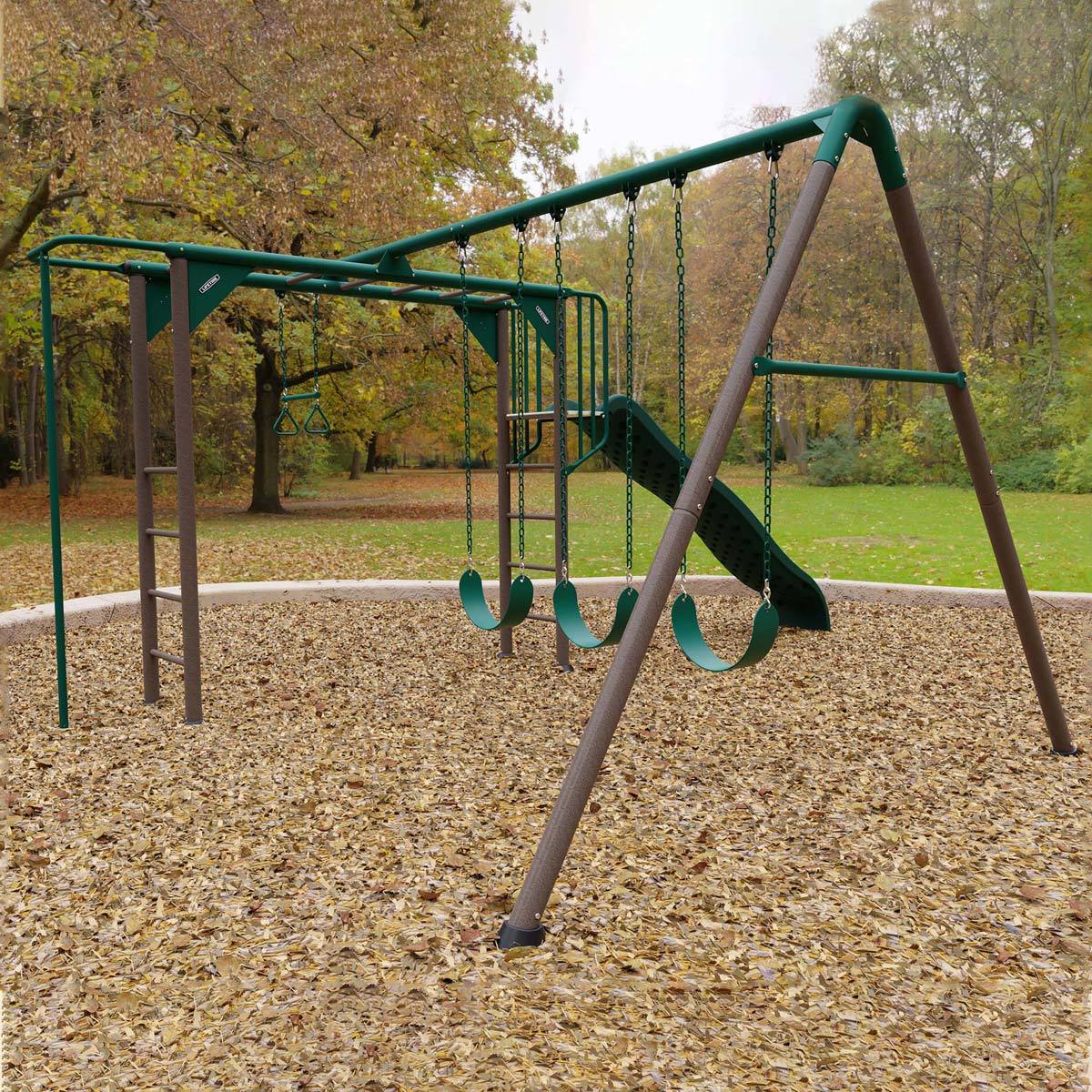 Lifetime Monkey bars outside