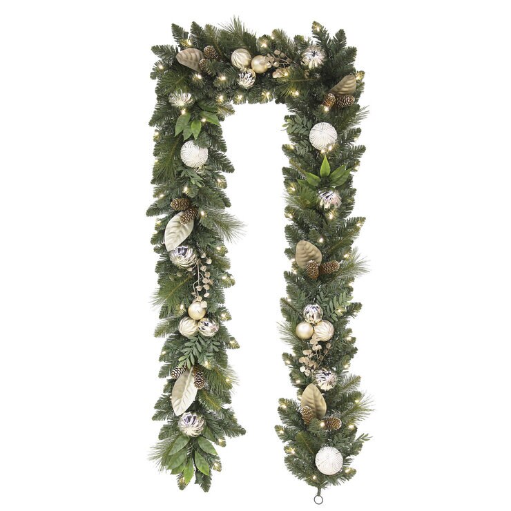 Buy 9ft Decorated Garland Gold Item Image at costco.co.uk