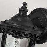 English Bridle 1 Light Small Wall Lantern - Black