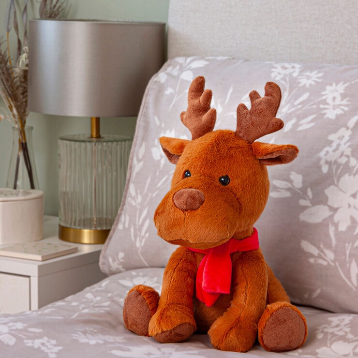 Microwavable Snuggable Animal Hotties, Reindeer lifestyle image Microwavable Snuggable Animal Hotties, Reindeer lifestyle image