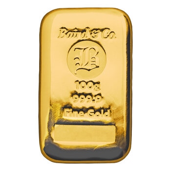 100 Gram Gold Cast Bar