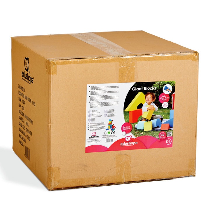 Eudushape: Large EduBlocks 32-Piece Giant Foam Building Set Eudushape: Large EduBlocks 32-Piece Giant Foam Building Set