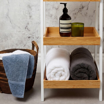 Panda Bamboo & Cotton Bath Towels, 2 Pack, in 3 Colours