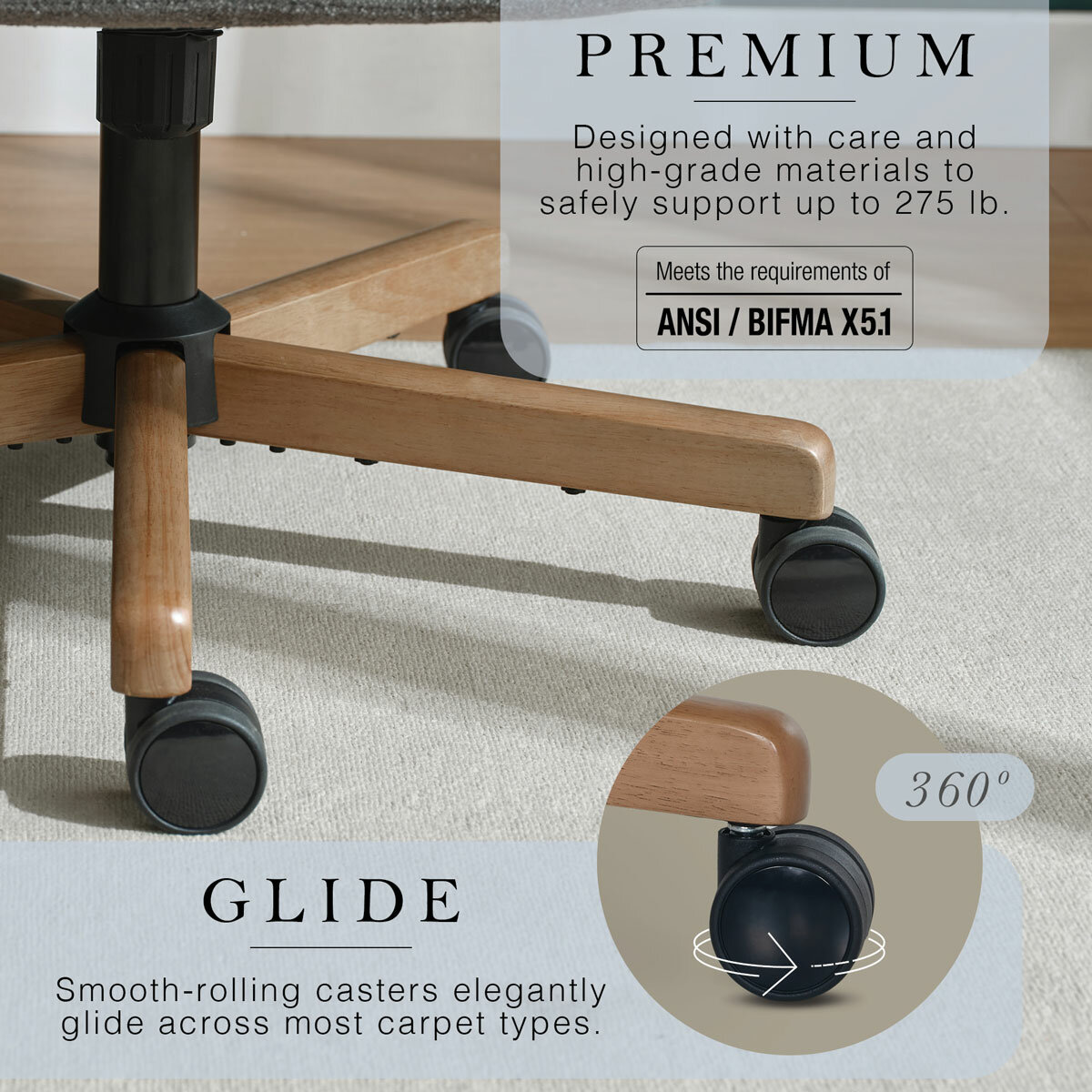 Legs of chair close-up Legs of chair close-up