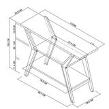 Bentley Designs Kristen Light Oak Console Table