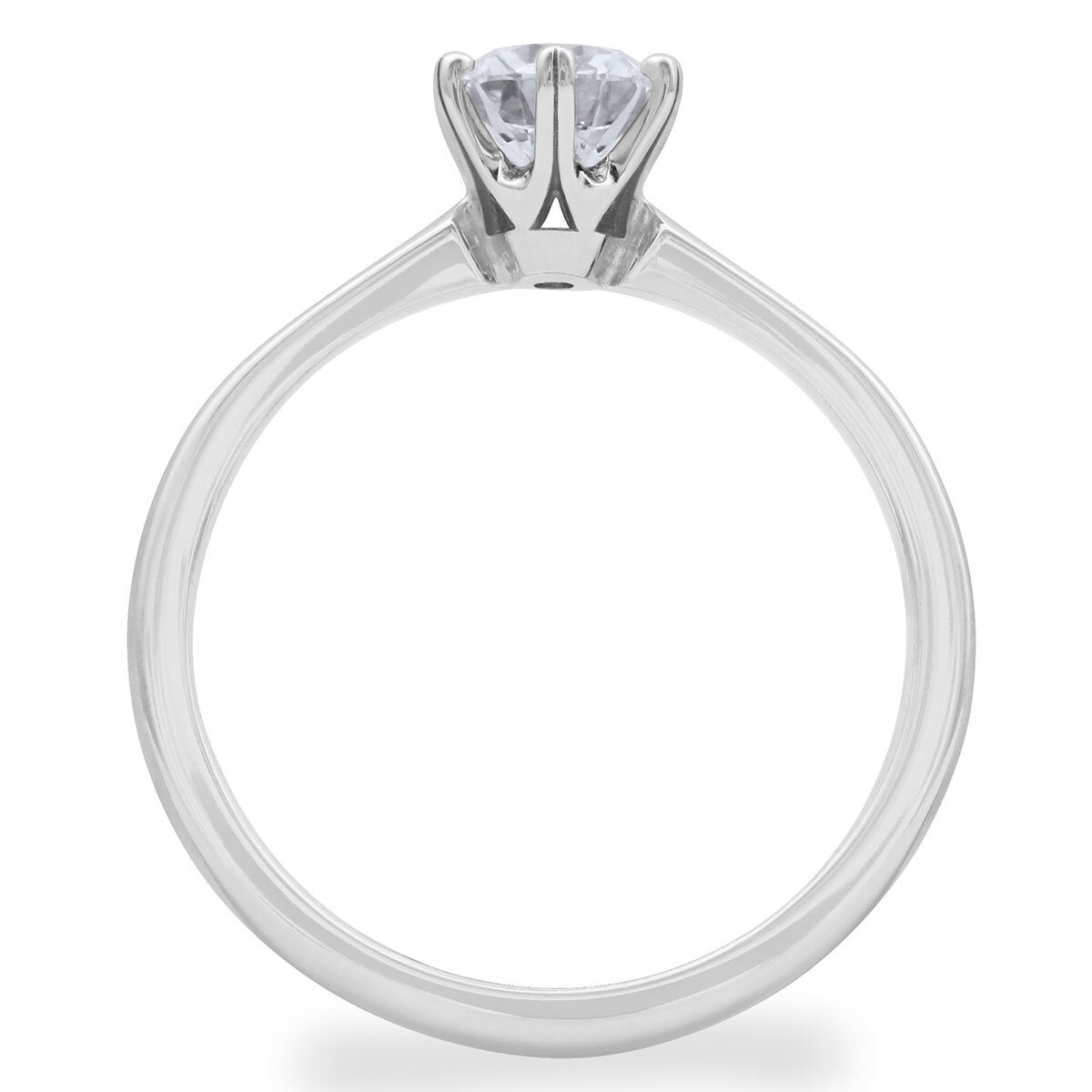 0.70ct Round Brilliant Cut Diamond Solitaire Ring, Platinum