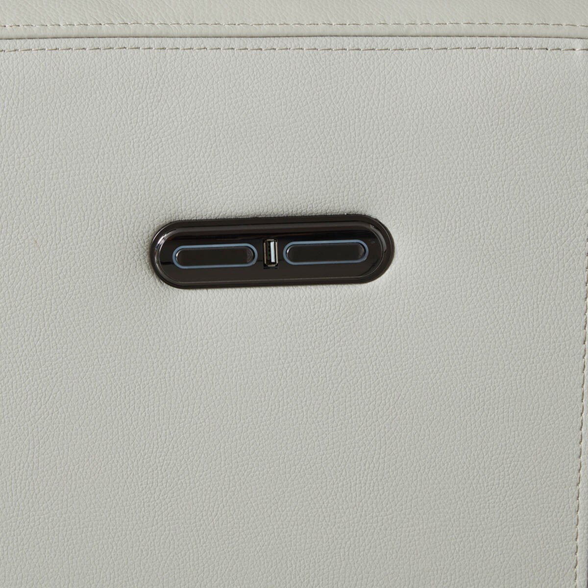 Kuka Redland Grey Leather Power Reclining Sectional Sofa Costco UK