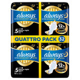Always Ultra Night Extra Wings, 5 x 32 Pack