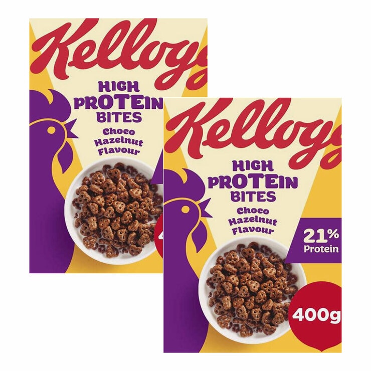Kelloggs High Protein Bites, 2 x 400g Kelloggs High Protein Bites, 2 x 400g