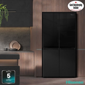 Hisense RQ5X560SFLEF, Multi Door Fridge Freezer, E Rated in Black