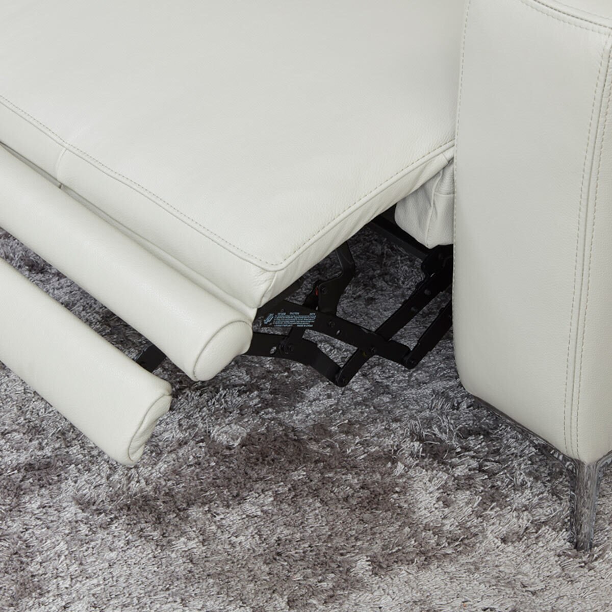 Kuka Redland Leather Reclining Sectional Sofa with Adjustable Headrests