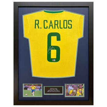 Roberto Carlos Signed Brazil Shirt