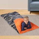 Ashford Home Faux Fur Slumber Bag Blanket in 2 Designs, 137 x 142 cm