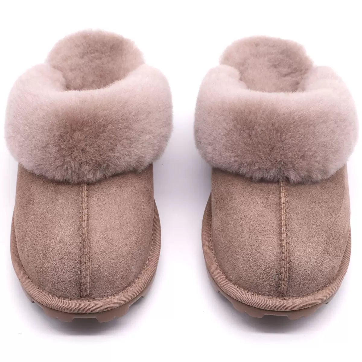 Kirkland Signature Women's Shearling Slippers in Caribou
