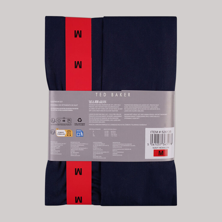 Ted Baker Men's Woven Trousers 2 Pack in Navy