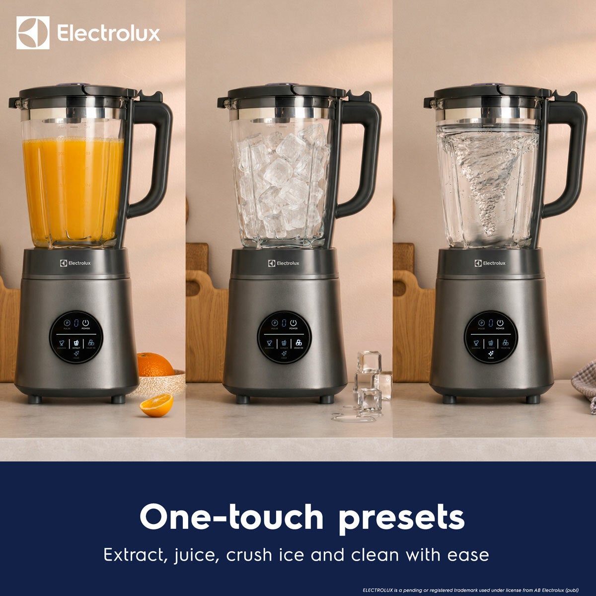 Lifestyle image showing one touch presets Lifestyle image showing one touch presets