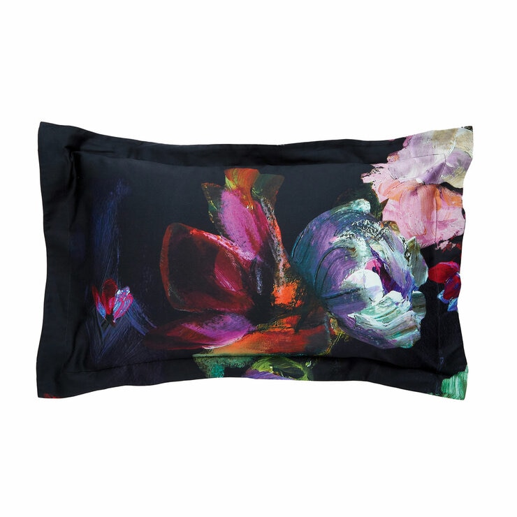Ted Baker Expressionist Floral Black Duvet Cover Set, Double Ted Baker Expressionist Floral Black Duvet Cover Set, Double