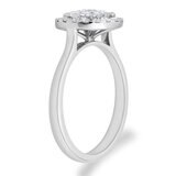 0.62ctw Round Brilliant Cut Diamond Ring, 18ct White Gold
