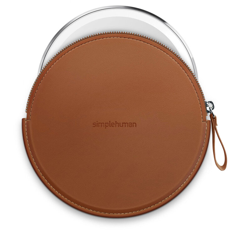 Simplehuman compact mirror in zip case