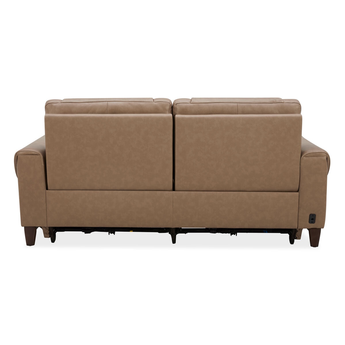 Aiden & Ivy Spencer Brown Leather Power Reclining Large 2 Seater Sofa
