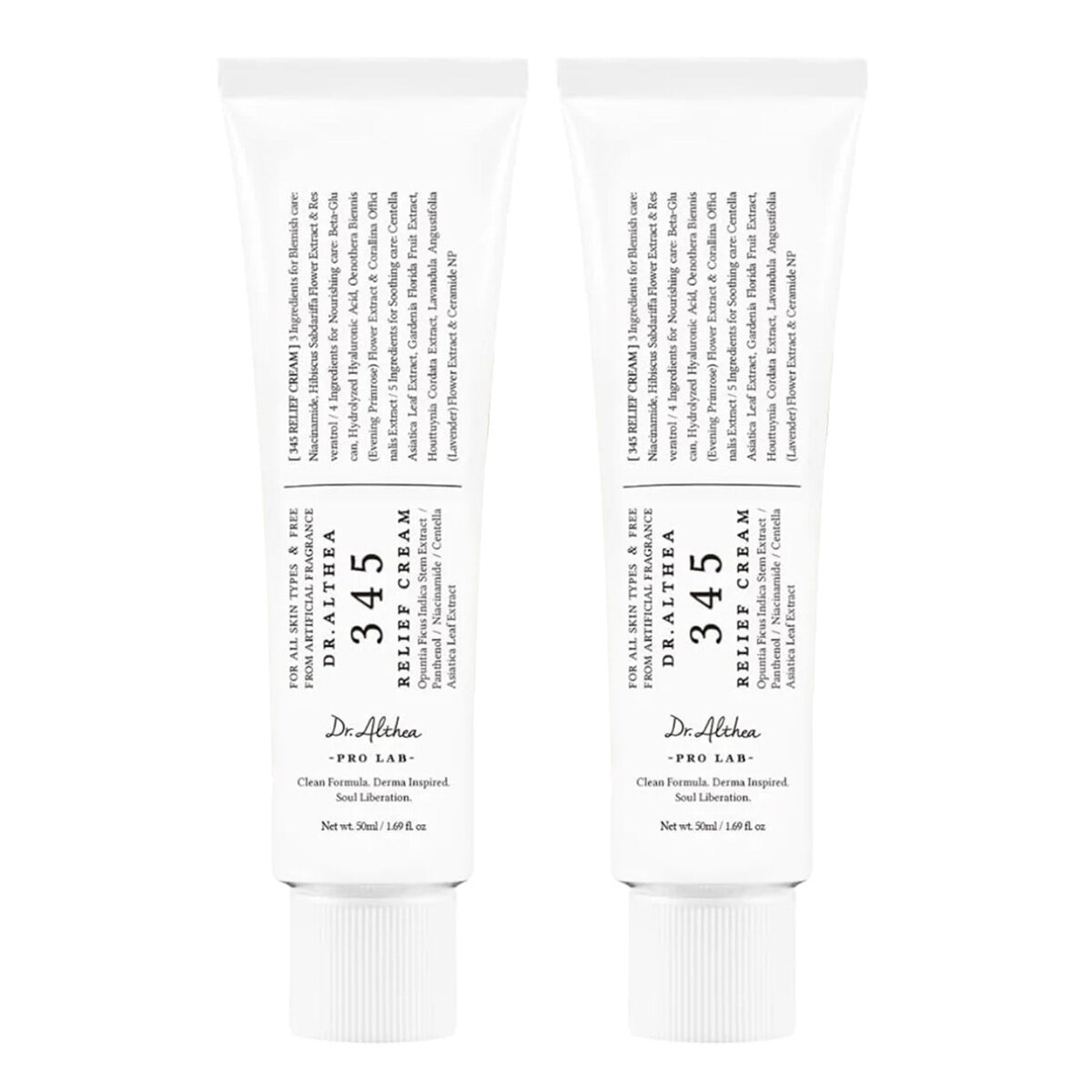 Dr Althea, 345 Relief Cream, 2 x 50ml