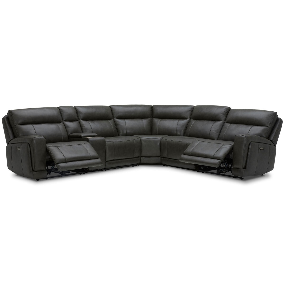 Gilman Creek Lauretta Leather Power Reclining Sectional Sofa