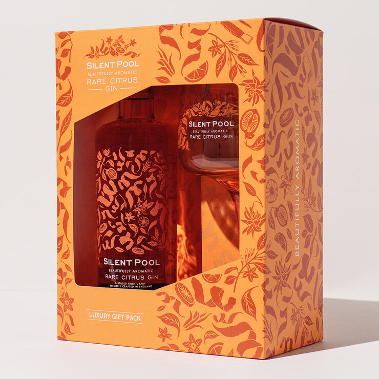 Silent Pool Rare Citrus Gin 50cl with Copa Glass Costco UK