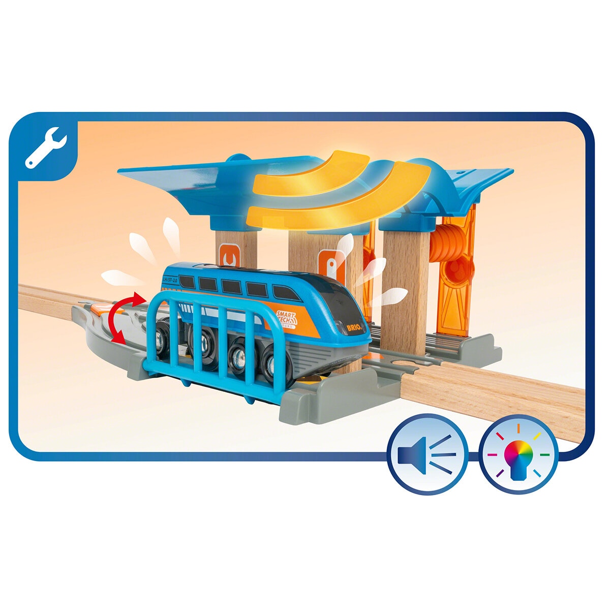 BRIO World Action Tunnel Deluxe set with Smart Tech Sounds (3+ Years)
