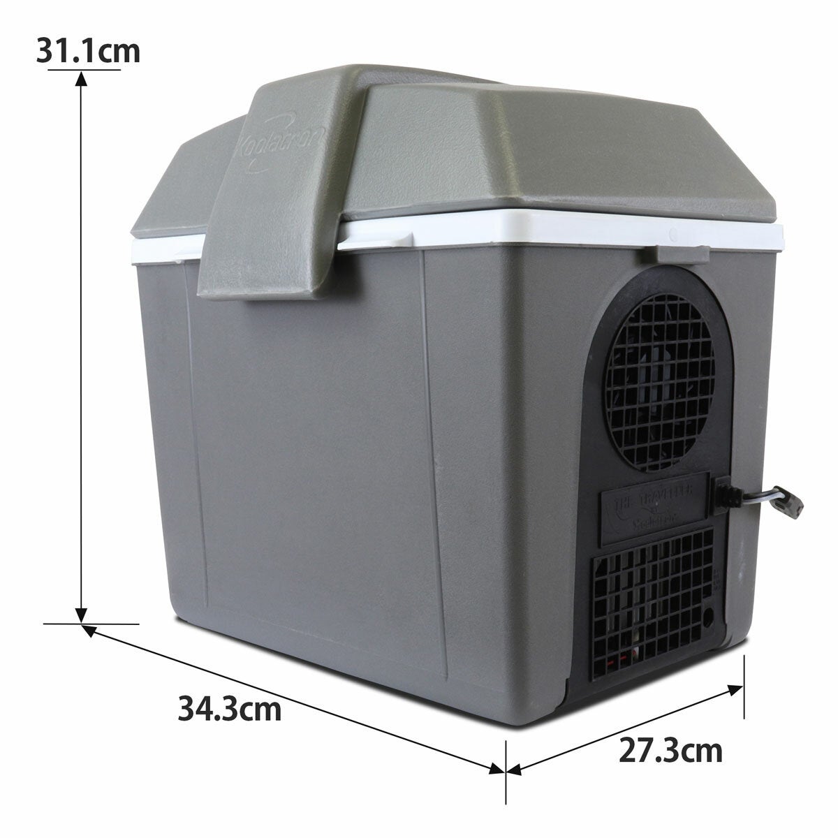 Koolatron 12V Electric Cool Box/Warm Box 9L, Adjustable Strap, Grey Koolatron 12V Electric Cool Box/Warm Box 9L, Adjustable Strap, Grey
