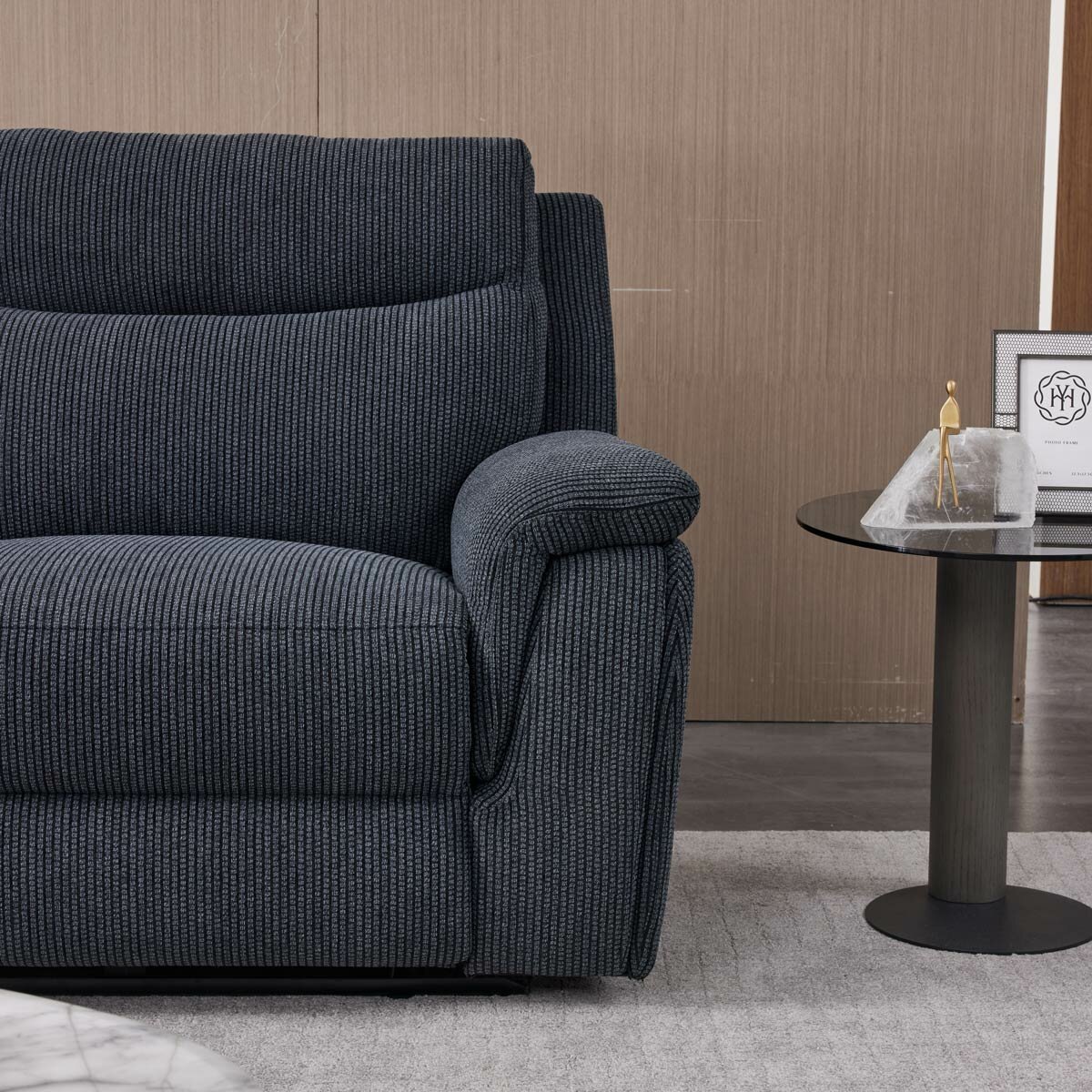 Maverick Grey Fabric Power Reclining Corner Sofa