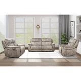 Oscar Grey Fabric Power Reclining Armchair with Power Headrest