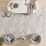 Glitz Grey Space Area Rug in 3 Sizes