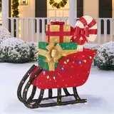 Buy Glitter String LED Sleigh Lifestyle Image at Costco.co.uk
