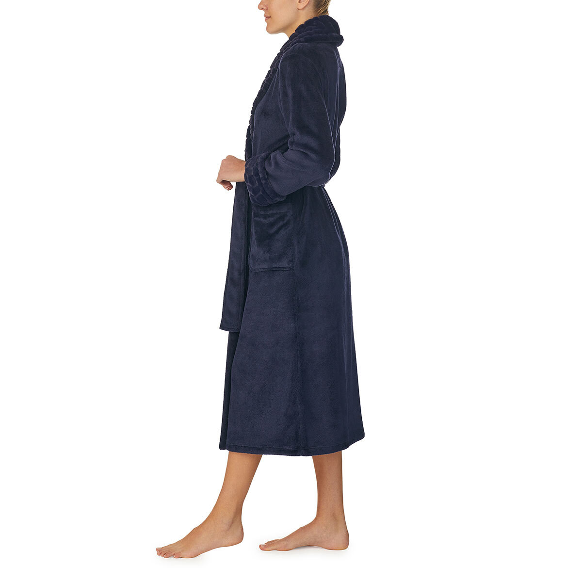 Carole Hochman Women's Plush Robe in Navy