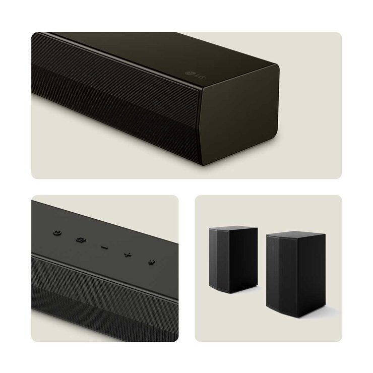 LG 4.1 Channel Soundbar and Wireless Subwoofer with Bluetooth US40TR