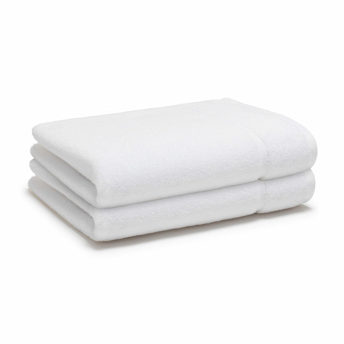 Panda Bamboo & Cotton White Hand Towels, 2 Pack Panda Bamboo & Cotton White Hand Towels, 2 Pack