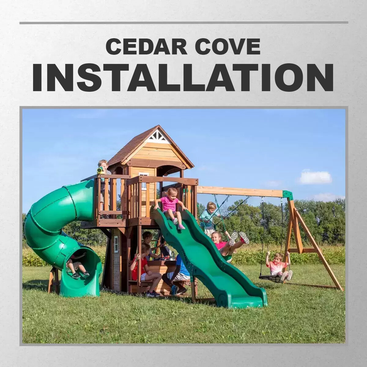 Installation Service for #339439 Backyard Discovery Cedar Cove Playcentre