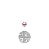 6.5-7mm Cultured Freshwater Pink Pearl Stud Earrings, 18ct Yellow Gold