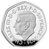 50 Years of Aardman 2026 UK 50p Silver Proof Colour Coin 50 Years of Aardman 2026 UK 50p Silver Proof Colour Coin