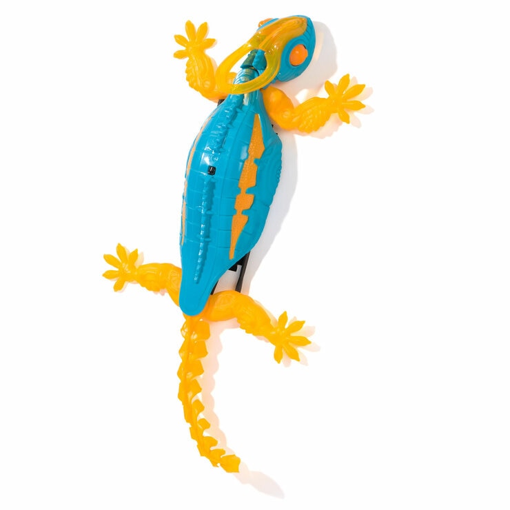 HEX BOTS Wall Crawler Chameleon, Rechargeable Remote Control Robot - Yellow (4+ Years)