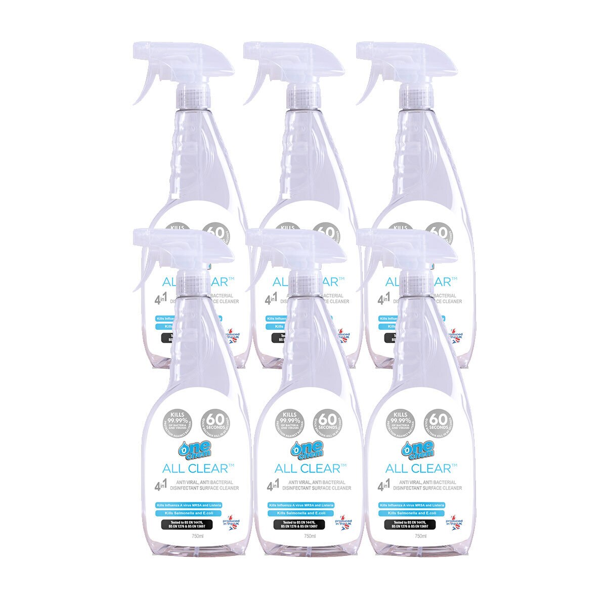 One Chem AntiViral Disinfectant Spray, 6 x 750ml Costco UK