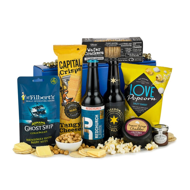 Image of beer and cheese gift hamper Image of beer and cheese gift hamper
