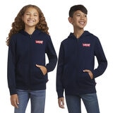 Levi Youth Zip Up Hoodie in Navy