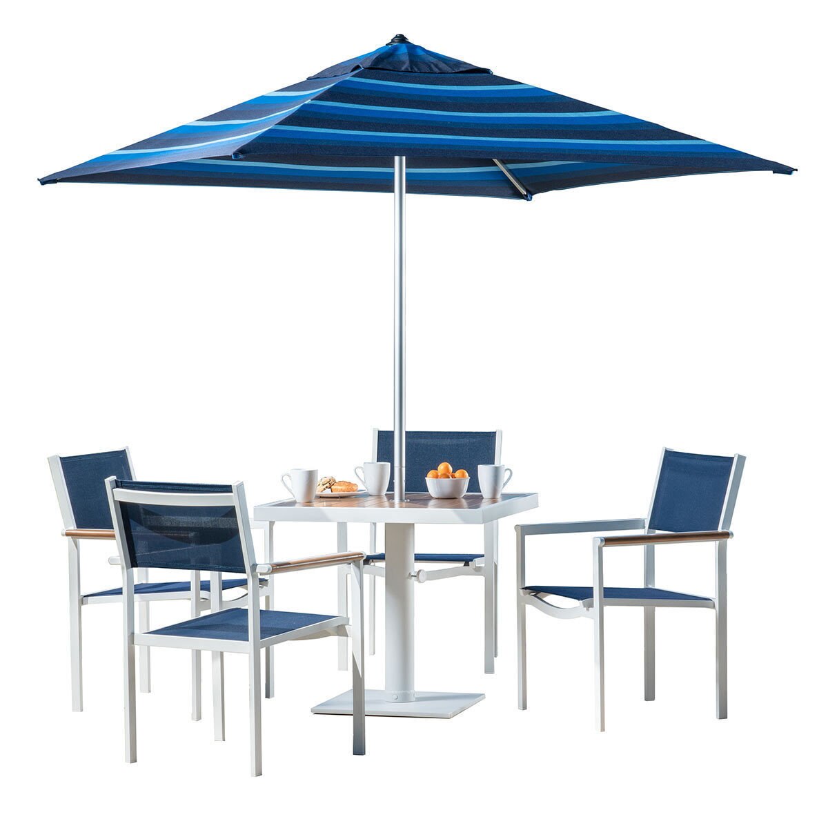 Santorini 6 Piece Sling Bistro Set + Umbrella Costco UK