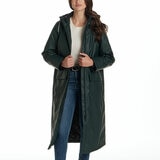Weatherproof Ladies Long Slicker Jacket in Green
