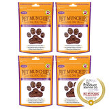 Pet Munchies Natural Liver & Chicken Dog Training Treats, 4 x 150g
