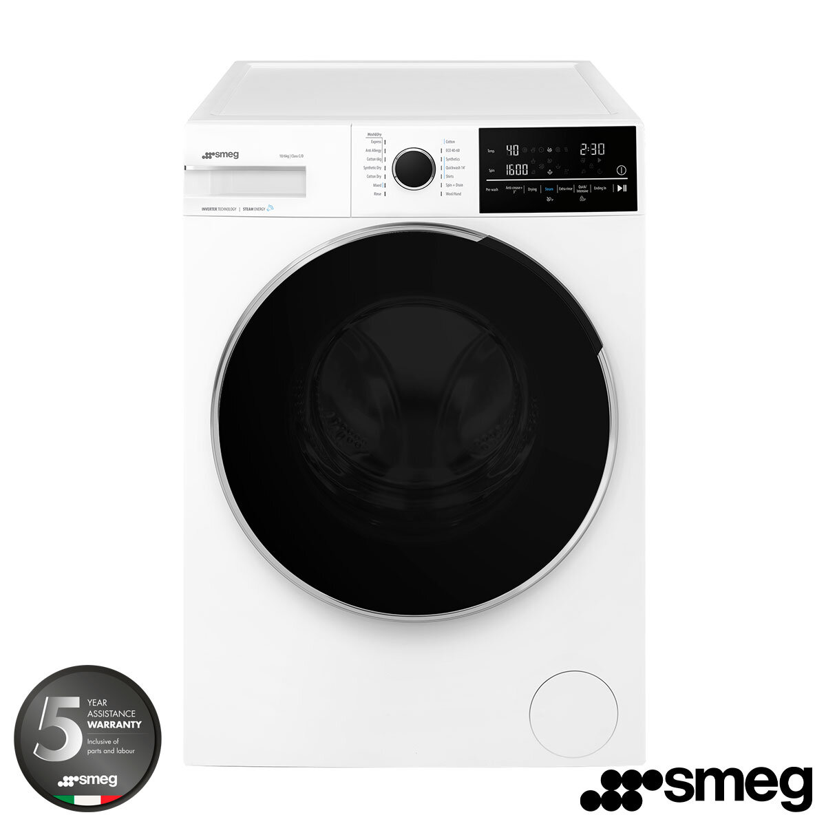 Buy Smeg WDN064SLDUK 10/6kg Washer Dryer in White at Costco.co.uk
